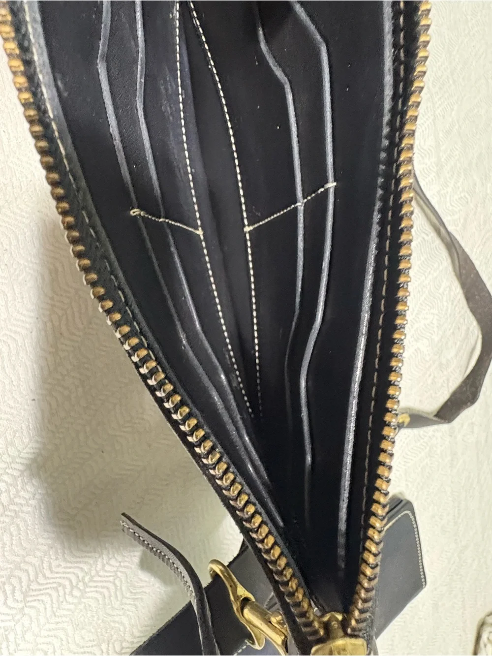 Happy Hollow Farm Made in Tennessee Black Leather Crossbody Bag